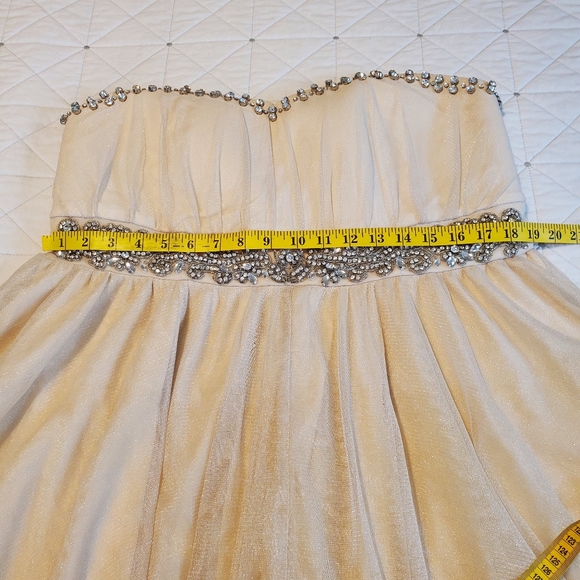 NWOT! Torrid Special Event Bejeweled Mesh Strapless Dress! Size 16. - Picture 8 of 11